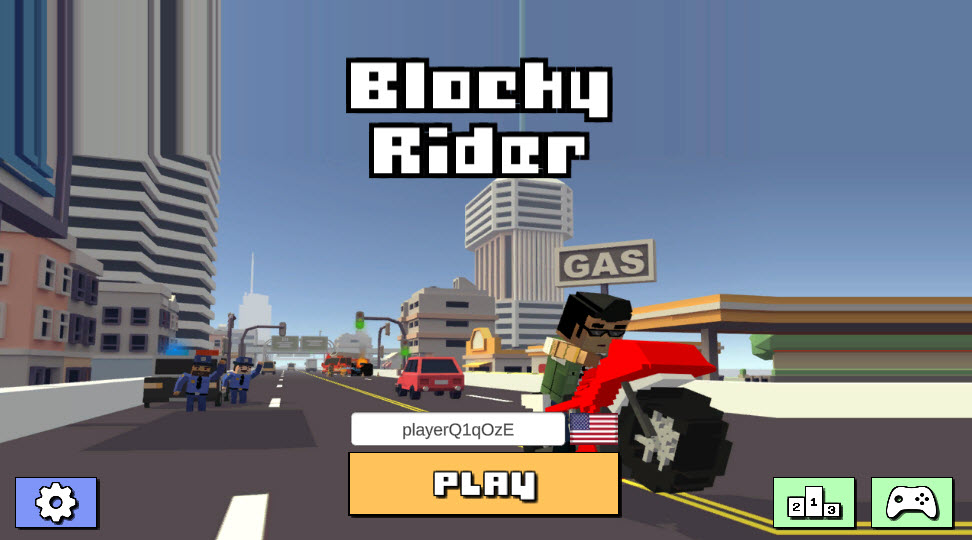Blocky Rider Screenshot