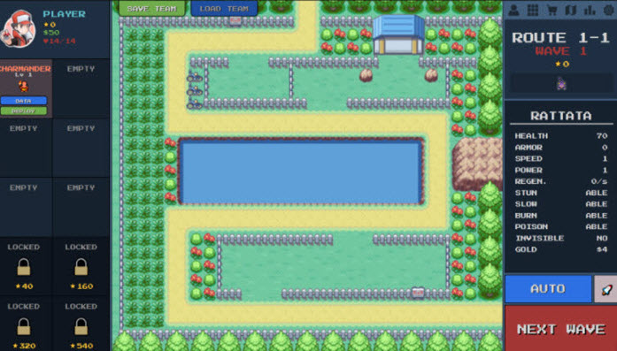 Pokepath TD Screenshot